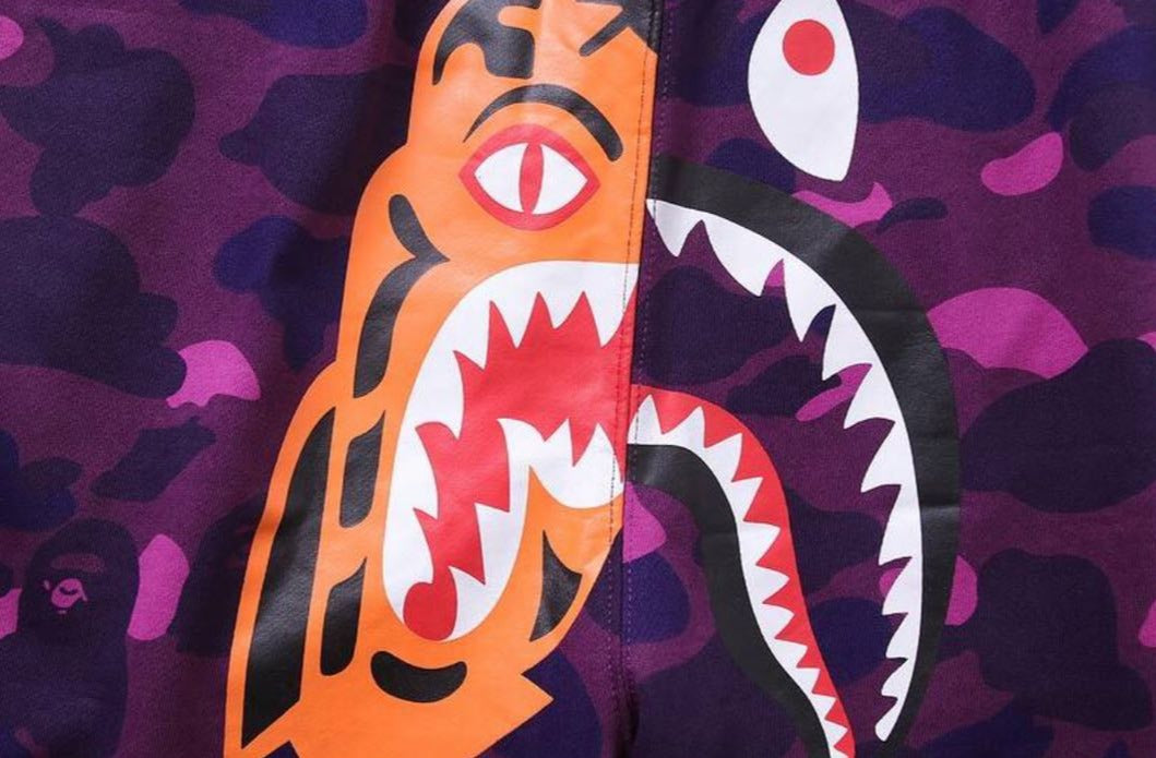 BAPE Split Face Shorts