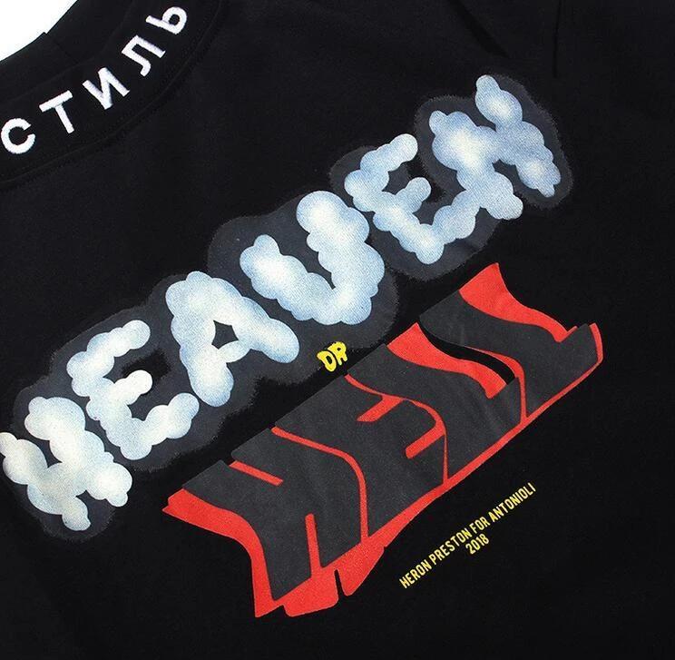 HERON PRESTON Heaven Hell Long Sleeve Tee