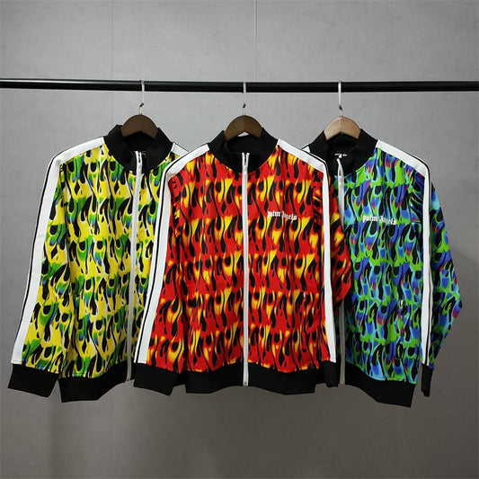 PALM ANGELS Flamed Track Jacket