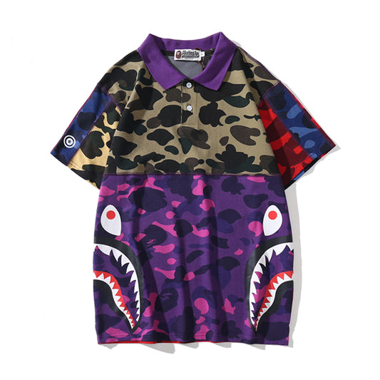 BAPE Multi Color Polo Tee