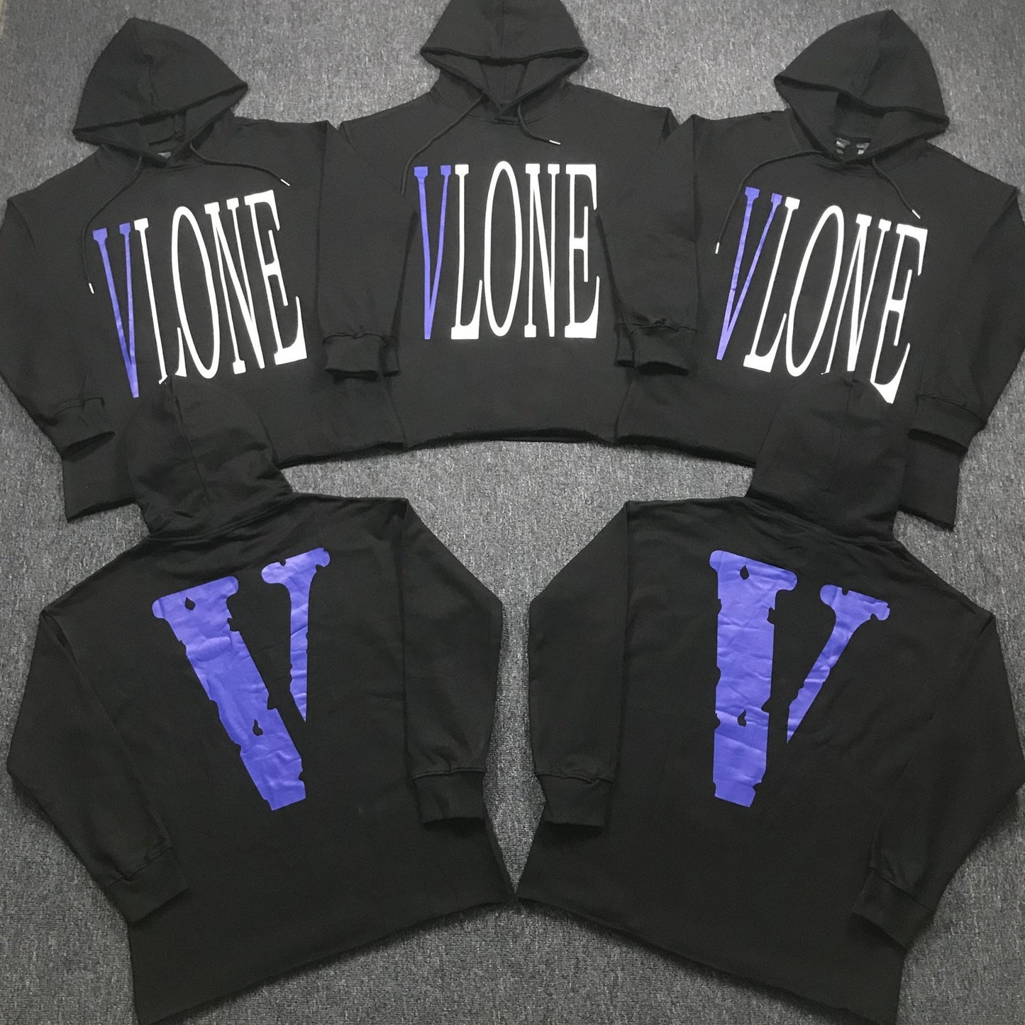 VLONE Black Hoodie (All Colors Logo)