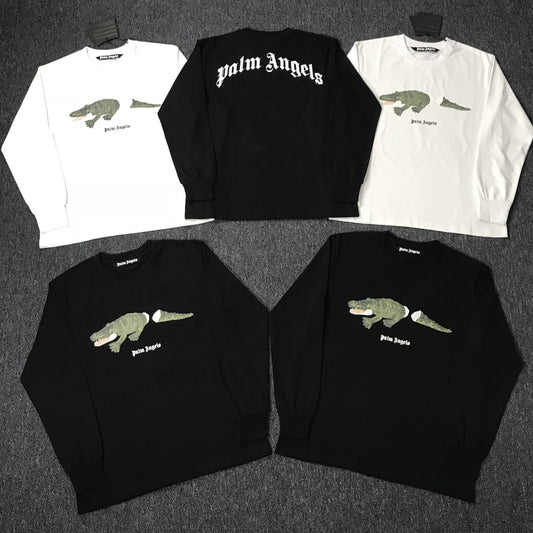 PALM ANGELS Croco Long Sleeve Tee