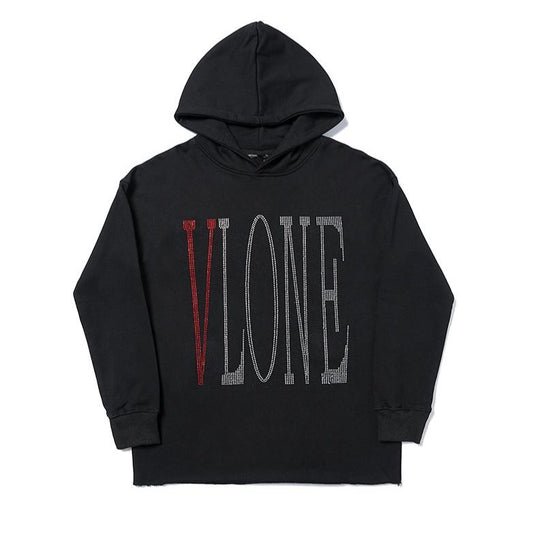 VLONE Rhinestone Logo Hoodie